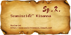 Szaniszló Kisanna névjegykártya